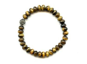 Tiger Eye 8mm Rondelle Bracelet