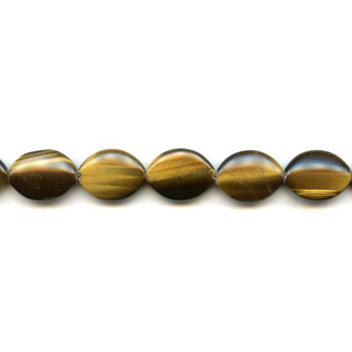 210-1420 Tiger Eye <br>15x20 Flat Oval