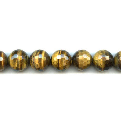 210-1426 Tiger Eye <br>18mm Faceted Round