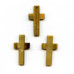 951-0039 Tiger Eye <br>21x40 Cross Pendant