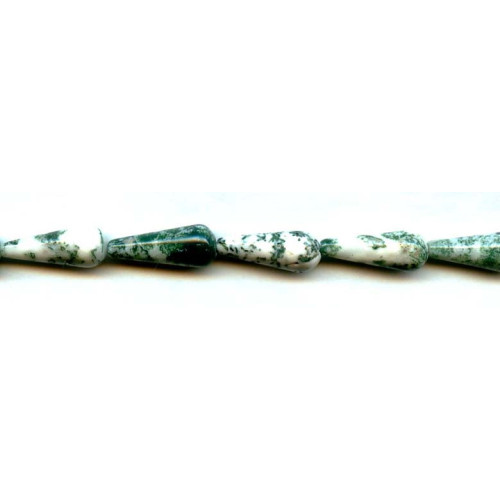 212-1036 Tree Agate <br>9x22 Teardrop