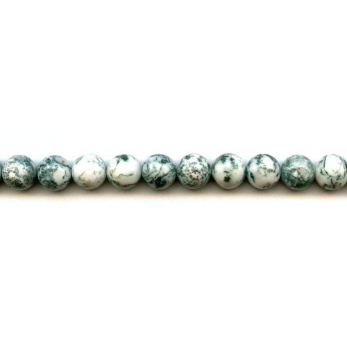 212-1050 Tree Agate <br>10mm Round