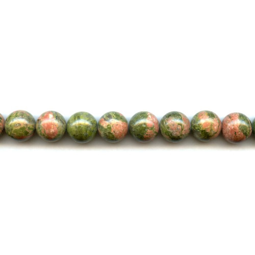 213-0012 Unakite <br>12mm Round
