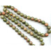 213-0214 Unakite <br>14mm Faceted Round