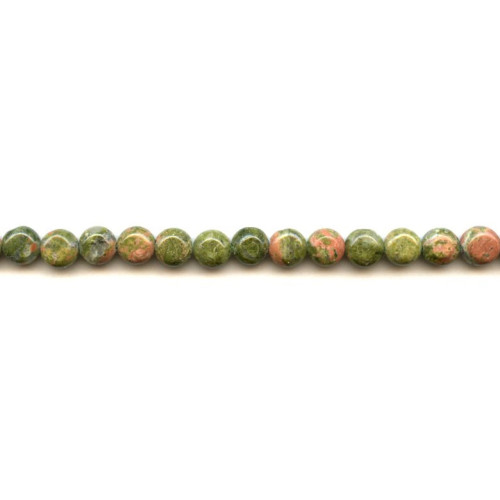 213-1012 Unakite <br>7-8mm Dime