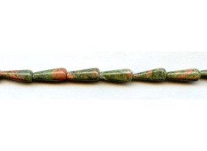 Unakite 6x16 Teardrop