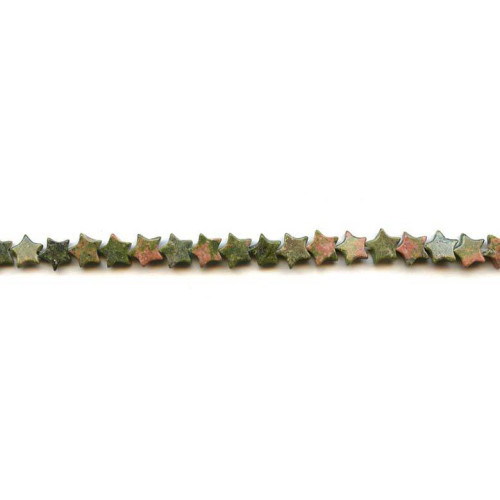 213-1137 Unakite <br>7mm Star