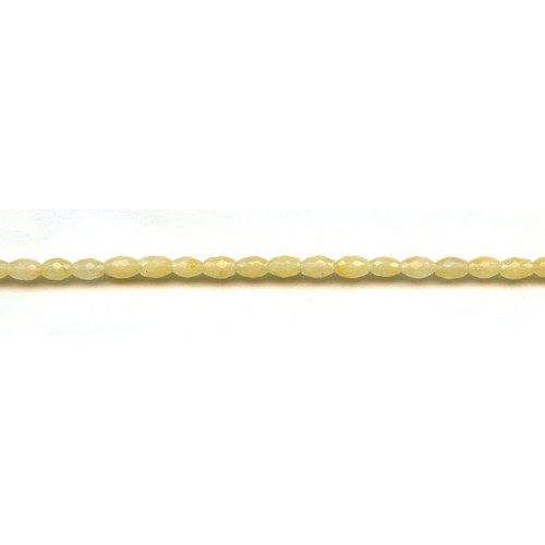 214-1054 Yellow Jade <br>4x6 Faceted Oval Rice