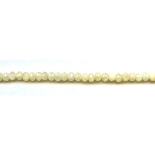 214-1063 Yellow Jade <br>6mm Faceted Rondell