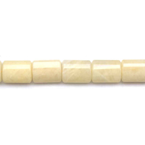 214-1107 Yellow Jade <br>15x20 Strip-faceted Oval Tube