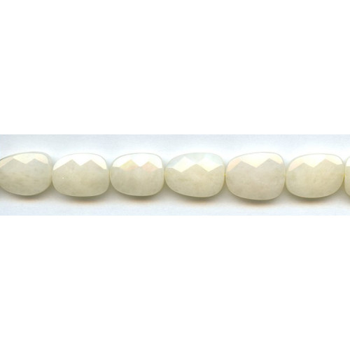 214-1124 Yellow Jade <br>13x18 Faceted Flat Pebble