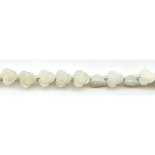 214-1137 Yellow Jade <br>10mm Flower