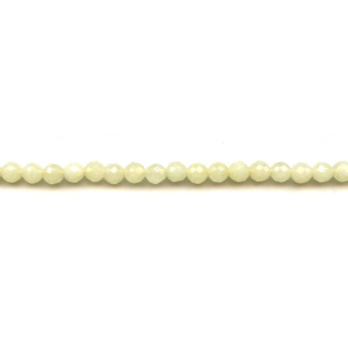 214-1178 Yellow Jade <br>6mm Faceted Round