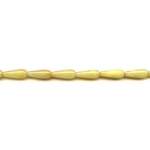 214-1285 Yellow Jade <br>6x16 Teardrop