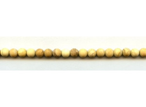 Matte Yellow Jasper 6mm Round