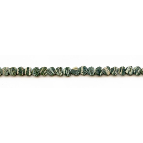 216-1024 Zebra Jasper <br>6mm Heart