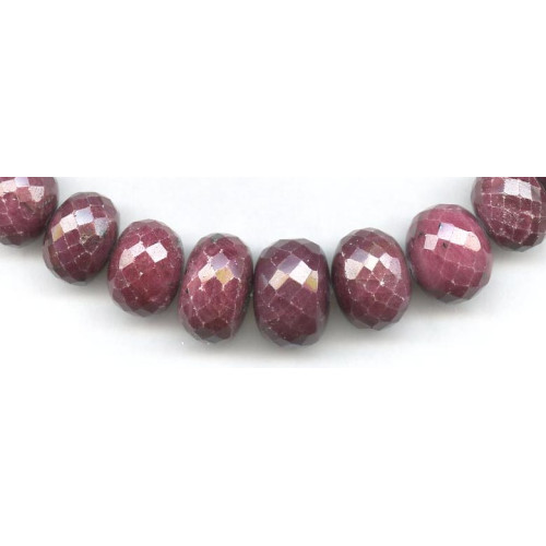L0851-138A Ruby <br>13-18mm Faceted Rondell