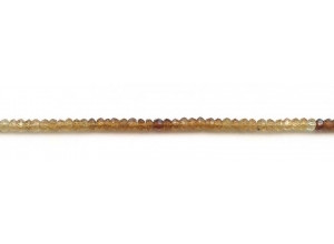 Hessonite 4mm Faceted Rondell