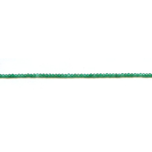 222-1041 Green Onyx <br>2mm Faceted Round