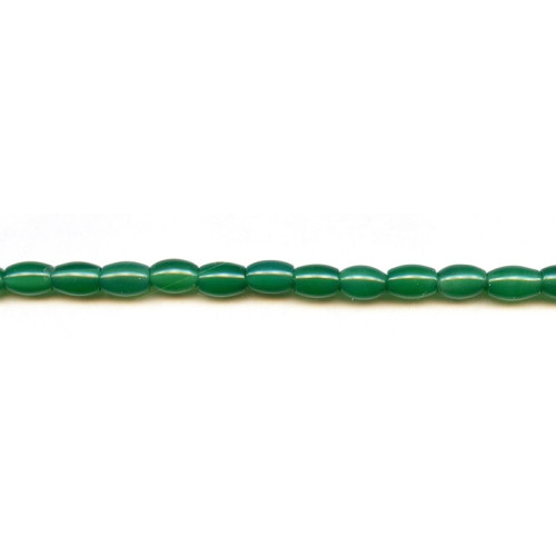 222-1097 Green Onyx <br>7x9 Oval Rice