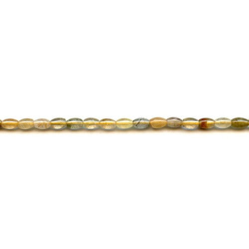 225-1179 Rutilated Quartz <br>4x6 Oval Rice