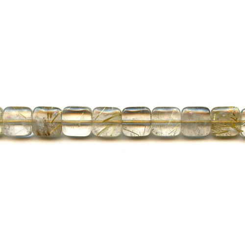 225-1244 Rutilated Quartz <br>12x12 Flat Square