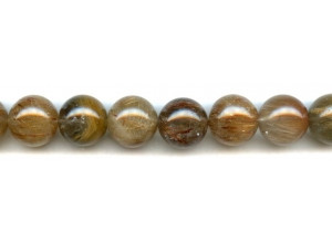 Brown Rutilated Quartz 15mm Round