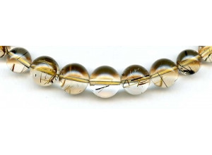 Rutilated Quartz 6-15mm Round