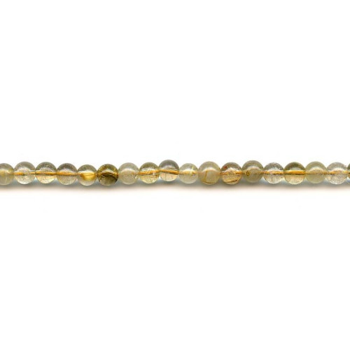 225-1701 Rutilated Quartz <br>6mm Round
