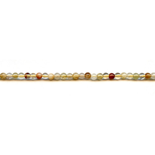 225-1811 Rutilated Quartz <br>4mm Round