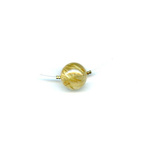 225-1931 Rutilated Quartz <br>18mm Round