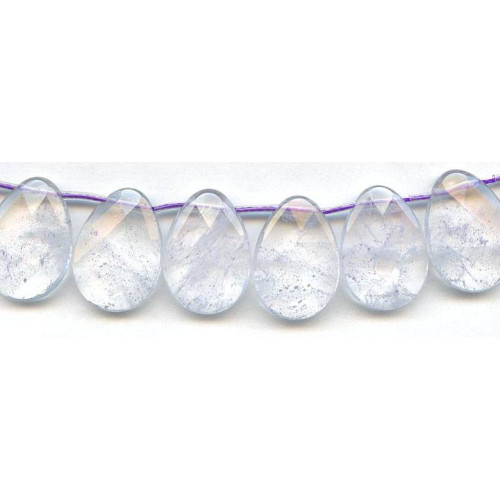 236-1032 Lavender Quartz <br>18x25 Flat Pear Briolette
