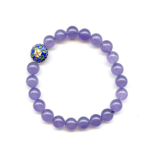 236-1044 Lavender Quartz <br>8mm Round Bracelet