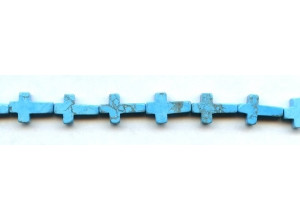 Turquoise Howlite 10x15 Cross