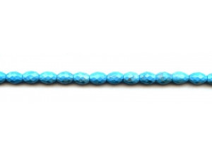 Turquoise Howlite 6x8 Faceted Oval