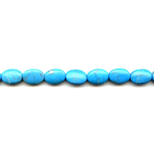239-1094 Turquoise Howlite <br>10x14 Flat Oval