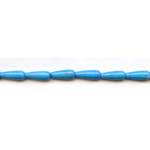 239-1136 Turquoise Howlite <br>6x16 Teardrop