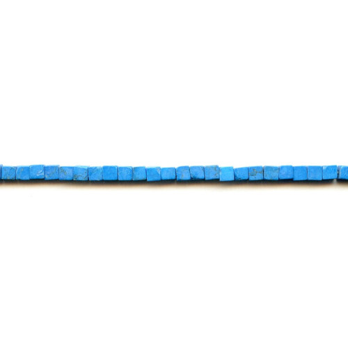 239-1176 Turquoise Howlite <br>4x4 Cube
