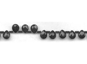Black Stone 8x10 Flat Pear Briolette