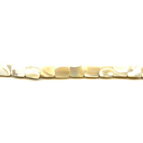 245-1391 Natural Mother of Pearl <br>8x10 Flat Rectangle