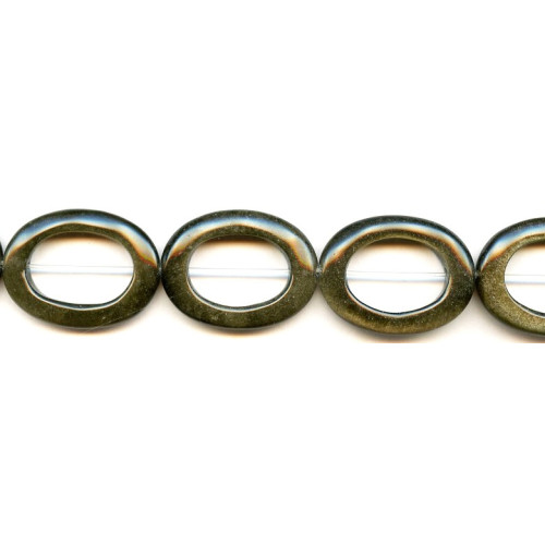 246-1029 Golden Obsidian <br>22x30 Oval Donut