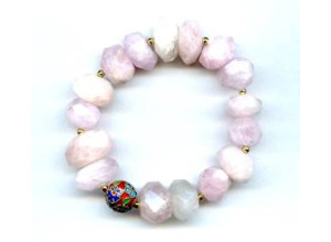 Morganite 16mm Simple Cut Bracelet Morganite 16mm Simple Cut Bracelet