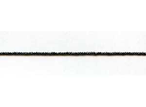 Black Spinel 2mm Faceted Rondell