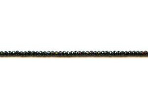 Black Spinel 3mm Faceted Rondell