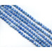 256-1009 Blue Agate <br>10mm Faceted Coin