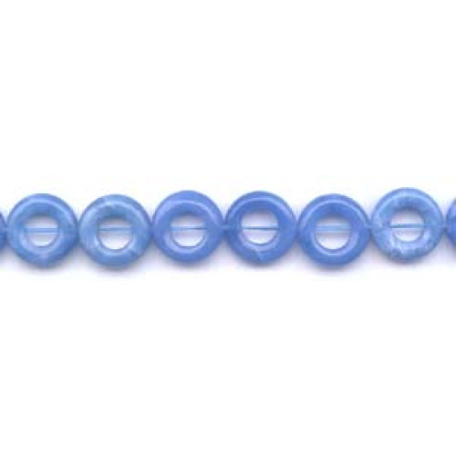 256-1065 Blue Agate <br>16mm Donut