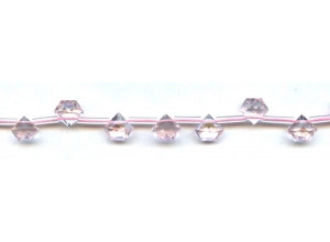 Glass 8mm Pentagon Briolette