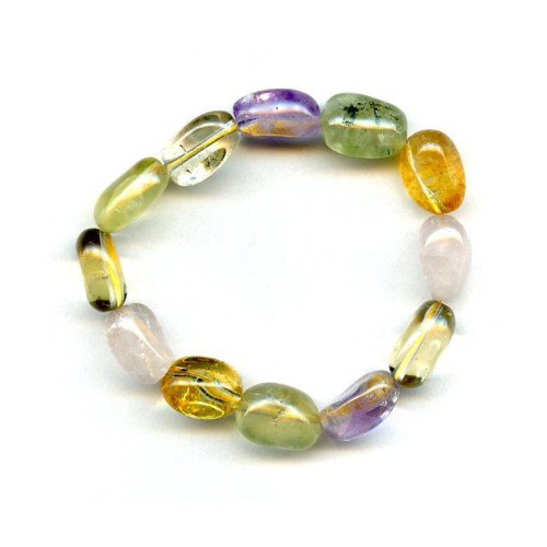104-0232 Mixed Quartz <br>10-12x Tumble Bracelet