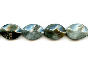 Natural Cat's Eye 18x25 Waved Flat Oval