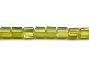 Lemon Quartz 12x12 Faceted Tri-Tube